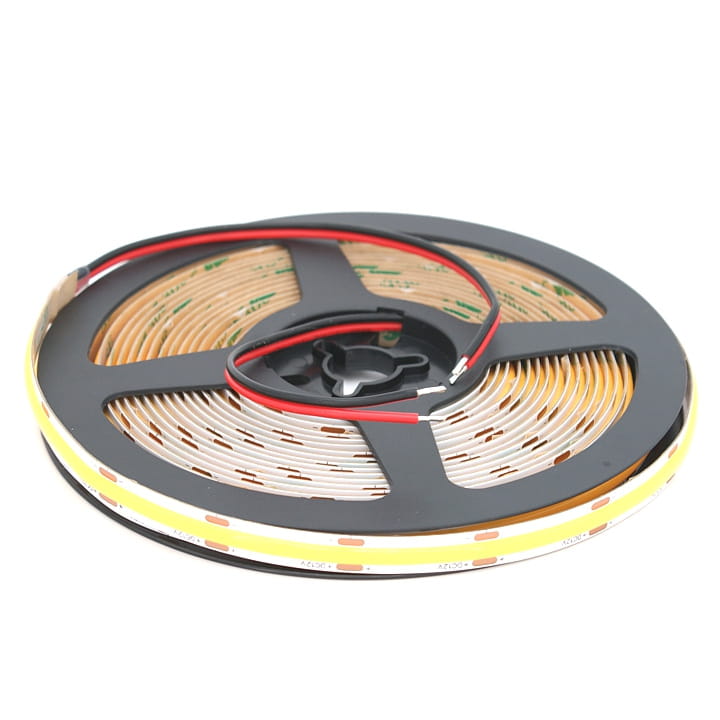 LED pásek COB 12V / 480LED / 9W / ŽLUTÁ / IP20 / 8mm / PRO+